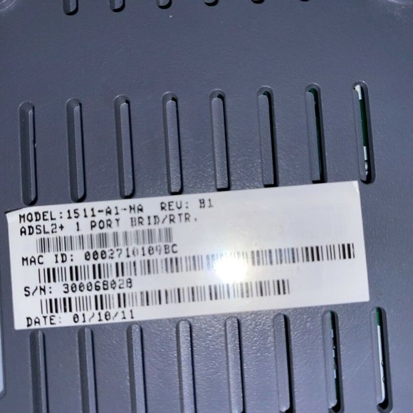 ZHONE 1511-A1-NA ADSL2+ GRAY DSL INTERNET BRIDGE ROUTER MODEM SINGLE PORT - Picture 8 of 12